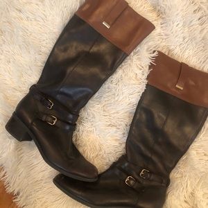 Two Toned Riding Boots